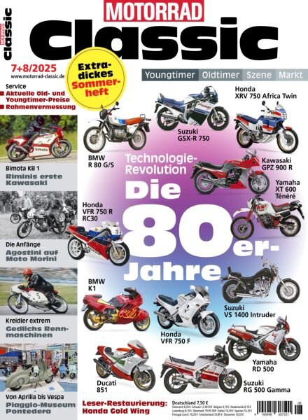Motorrad Classic – Juli-August 2025 Cover