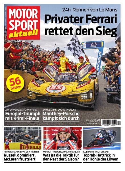 Motorsport aktuell – 17 Juni 2025 Cover