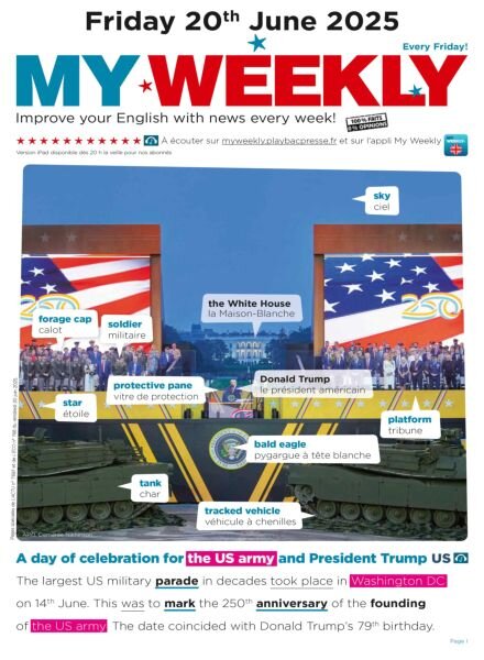 My Weekly fr – 20 Juin 2025 Cover