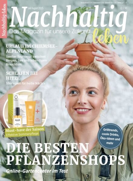 Nachhaltig leben – Juli-August 2025 Cover