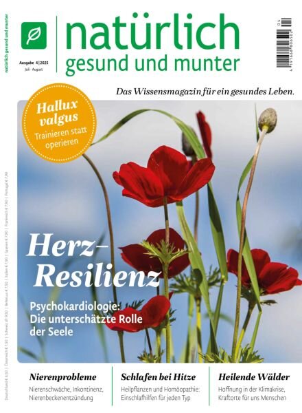 Naturlich Gesund und Munter – Juli-August 2025 Cover