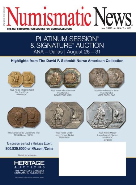 Numismatic News – June 17 2025 Cover