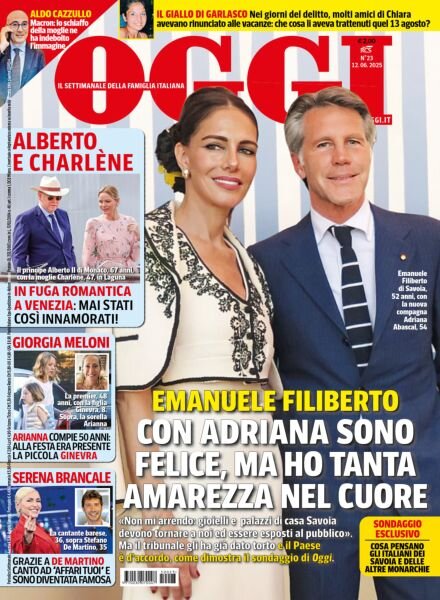 Oggi – 12 Giugno 2025 Cover