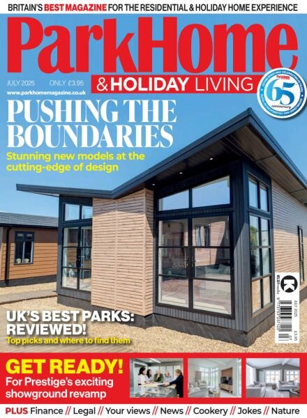 Park Home & Holiday Living – July 2025 Cover