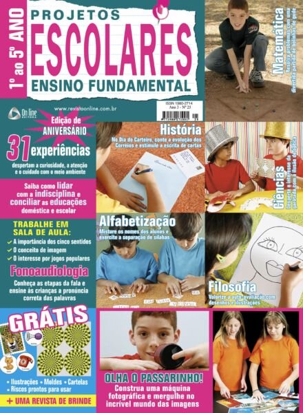 Projetos Escolares Ensino Fundamental – Maio 2025 Cover