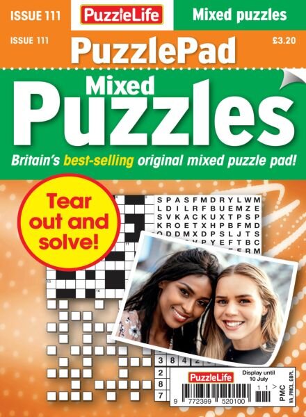 PuzzleLife PuzzlePad Puzzles – June 2025 Cover