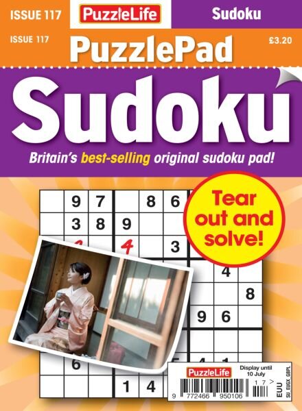 PuzzleLife PuzzlePad Sudoku – June 2025 Cover