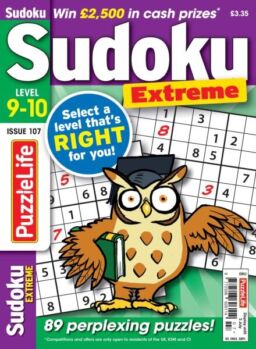 PuzzleLife Sudoku Extreme – May 2025