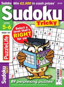 PuzzleLife Sudoku Tricky – May 2025