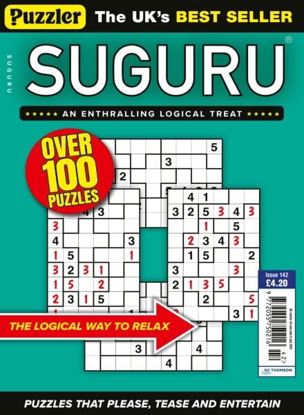 Puzzler Suguru – Issue 142 2025 Cover
