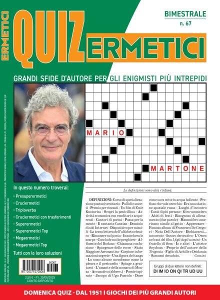 Quiz Ermetici – Luglio-Agosto 2025 Cover