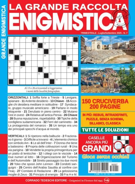 Raccolta Enigmistica – Luglio-Settembre 2025 Cover