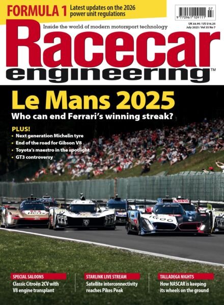 Racecar Engineering – July 2025 Cover