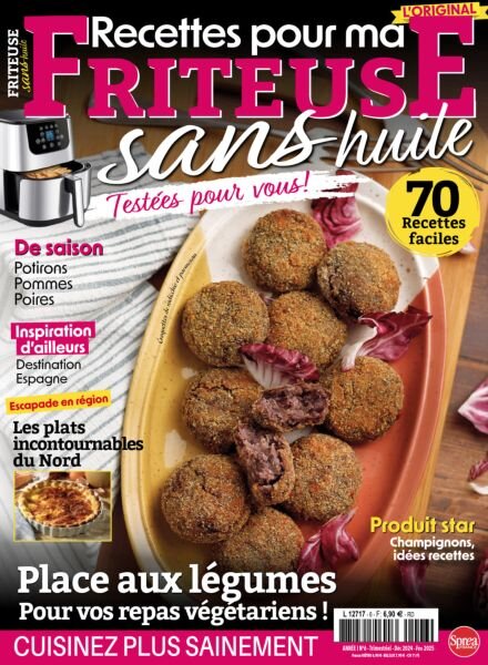 Recettes pour ma Friteuse sans huile – Decembre 2024 – Janvier-Fevrier 2025 Cover