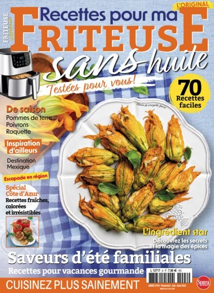 Recettes pour ma Friteuse sans huile – Juin-Aout 2025 Cover
