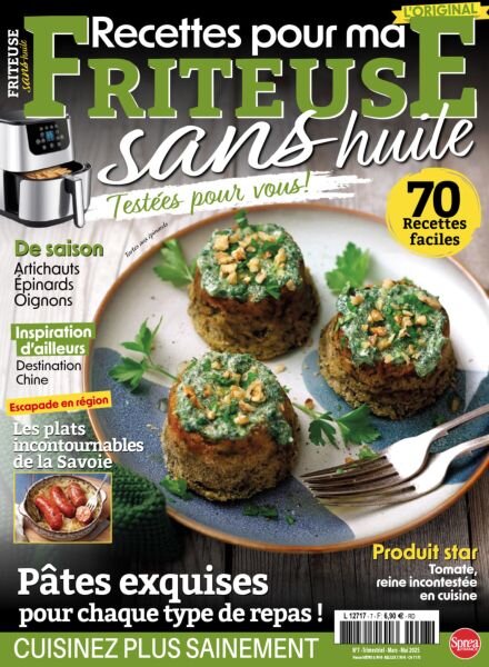 Recettes pour ma Friteuse sans huile – Mars-Mai 2025 Cover