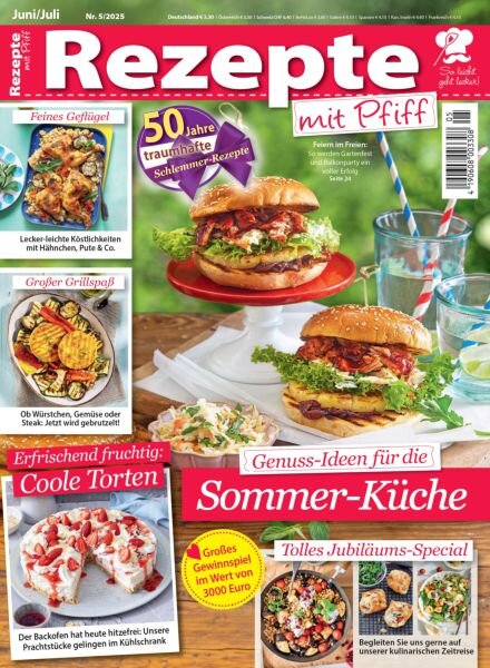 Rezepte mit Pfiff – Juni-Juli 2025 Cover