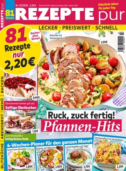 Rezepte pur – Juli 2025 Cover