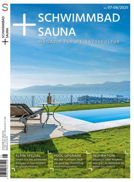 Schwimmbad + Sauna – Juli-August 2025 Cover