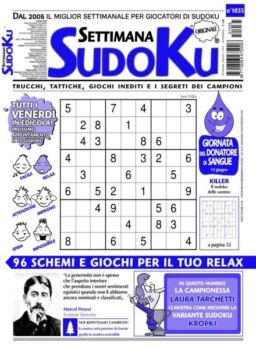 Settimana Sudoku – 13 Giugno 2025