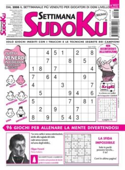 Settimana Sudoku – 27 Giugno 2025