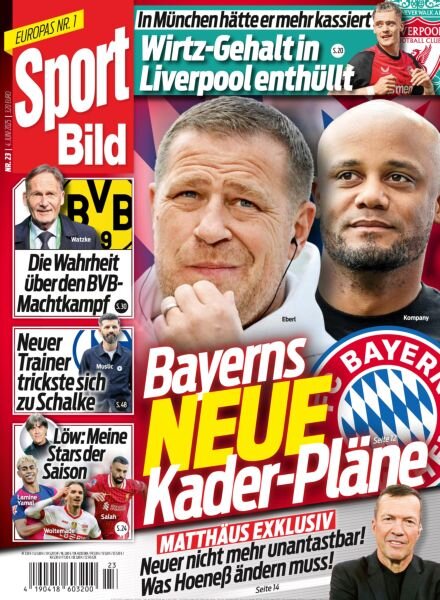 Sport Bild – 4 Juni 2025 Cover