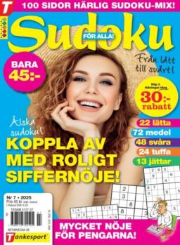 Sudoku for Alla – 11 Juni 2025