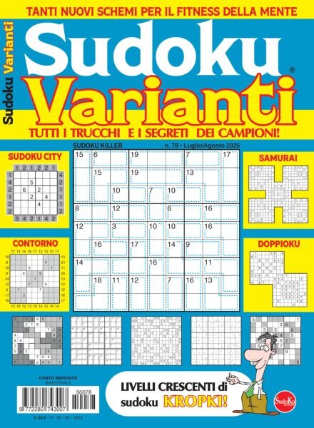 Sudoku Varianti – Luglio-Agosto 2025 Cover