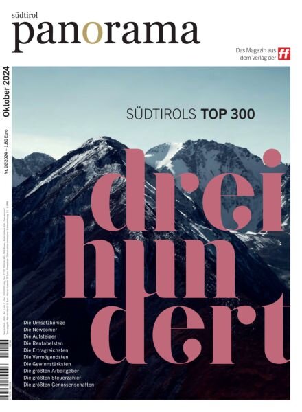Sudtirol Panorama – Oktober 2024 Cover