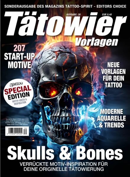 Tatowier-Vorlagen – Juni 2025 Cover