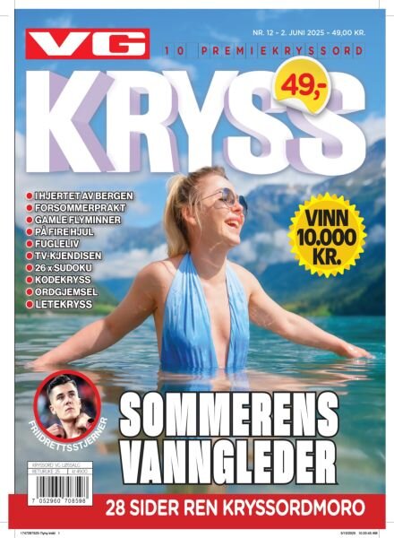 VG Kryssord – 2 Juni 2025 Cover
