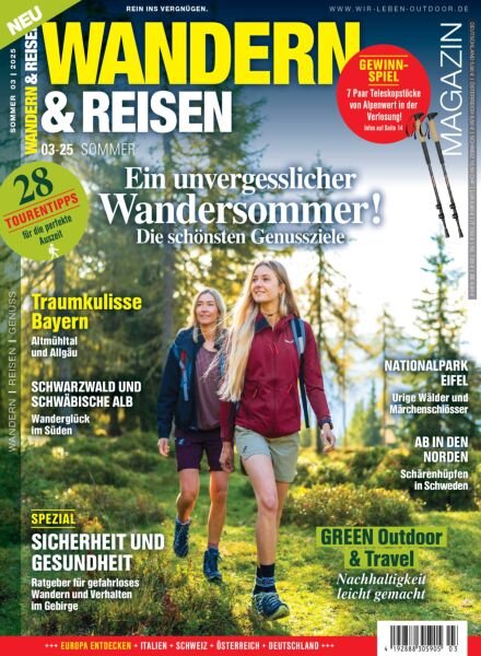 Wandern & Reisen – Sommer 2025 Cover