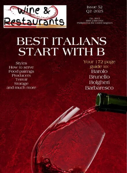 Wine & Restaurants Magazine – Issue 52 2025 Cover