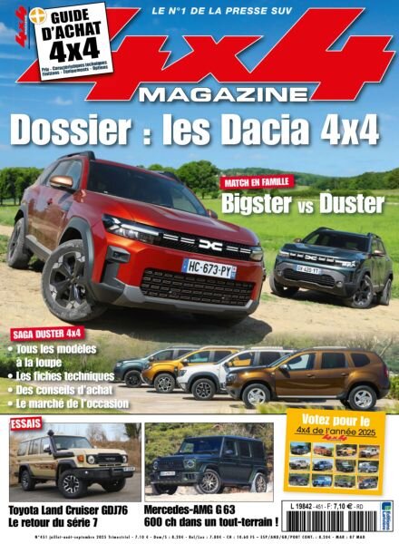 4×4 Magazine France – Juillet-Septembre 2025 Cover