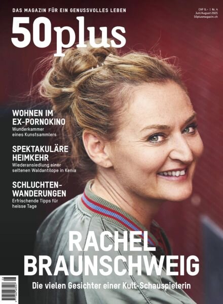 50plus Switzerland – Juli-August 2025 Cover