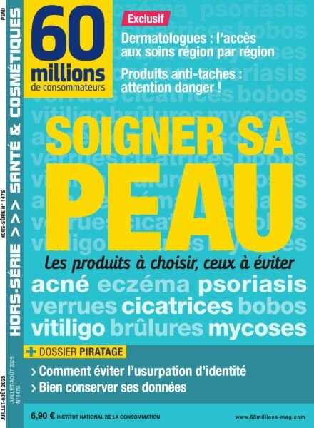 60 Millions de Consommateurs – Hors-Serie – Juillet-Aout 2025 Cover