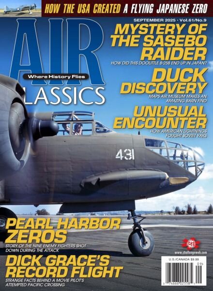 Air Classics Where History Flies! – September 2025 Cover