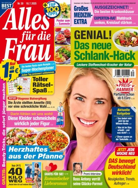 Alles fur die Frau – 18 Juli 2025 Cover