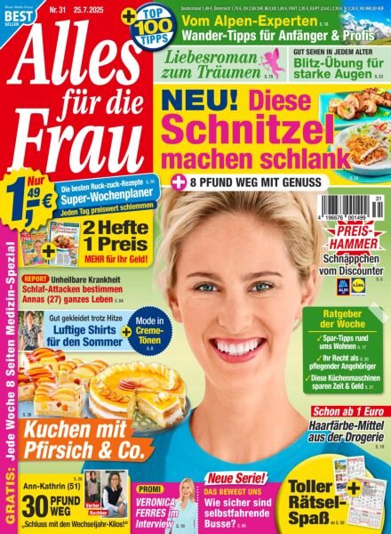 Alles fur die Frau – 25 Juli 2025 Cover