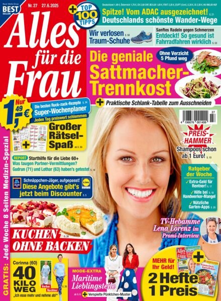 Alles fur die Frau – 27 Juni 2025 Cover