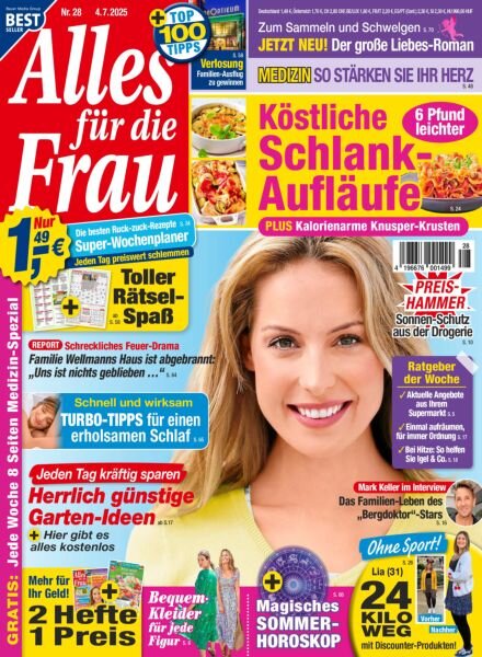 Alles fur die Frau – 4 Juli 2025 Cover