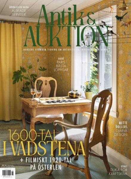 Antik & Auktion – Augusti 2025 Cover