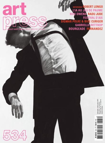 Art Press – Juillet-Aout 2025 Cover