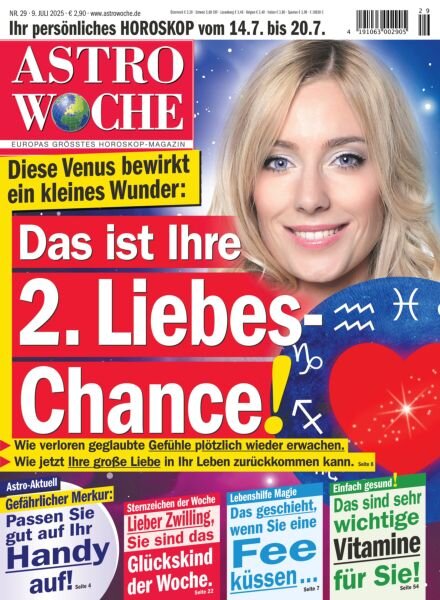 Astrowoche – 9 Juli 2025 Cover