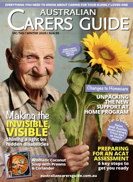 Australian Carers Guide Vic-Tas – Winter 2025 Cover