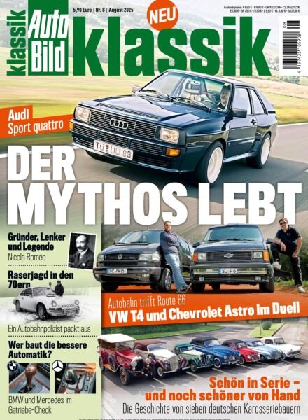 Auto Bild Klassik – August 2025 Cover