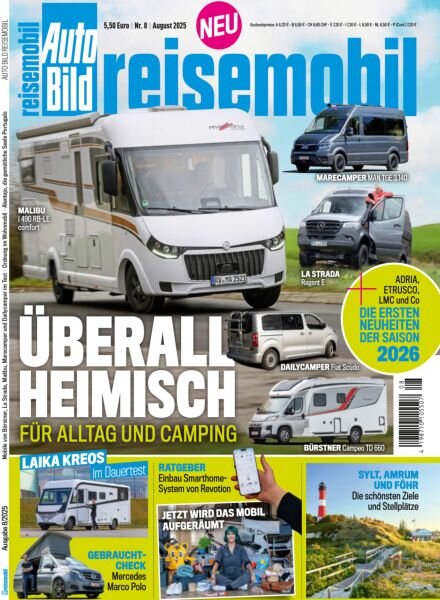 Auto Bild Reisemobil – August 2025 Cover