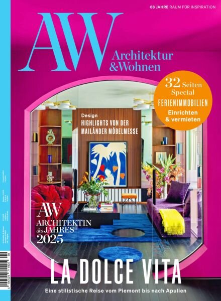 AW Architektur & Wohnen – Juli-August 2025 Cover