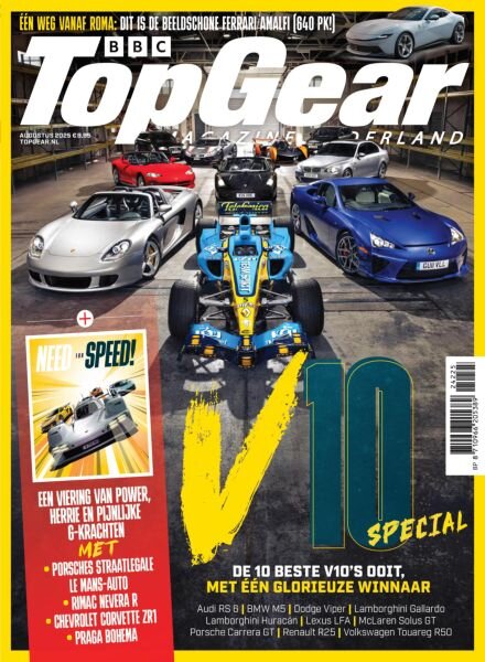 BBC Top Gear Netherlands – Augustus 2025 Cover