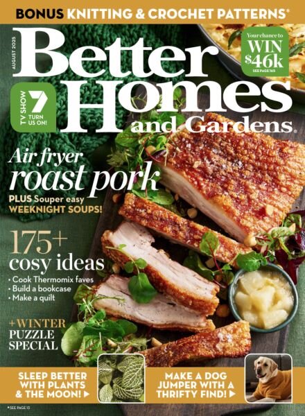 Better Homes and Gardens Australia – August 2025 Cover